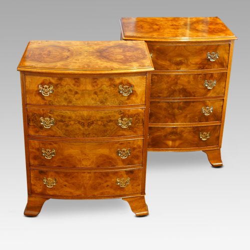 Pair of walnut small chests ,1