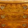 Pair of walnut small chests drawer front