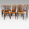 Set of 8 antique Windsor chairs