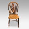 Set of 8 antique Windsor chairs detail