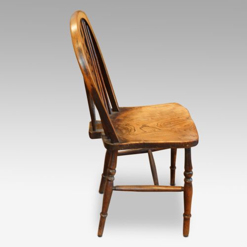 Set of 8 antique Windsor chairs side view