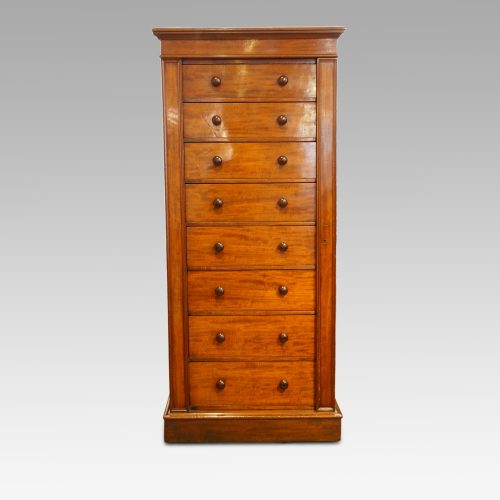 Victorian large Wellington chest front