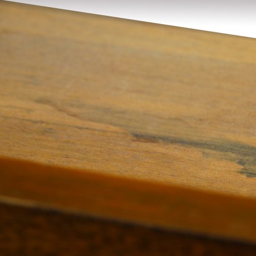 Victorian oak double pedestal desk drawer lining