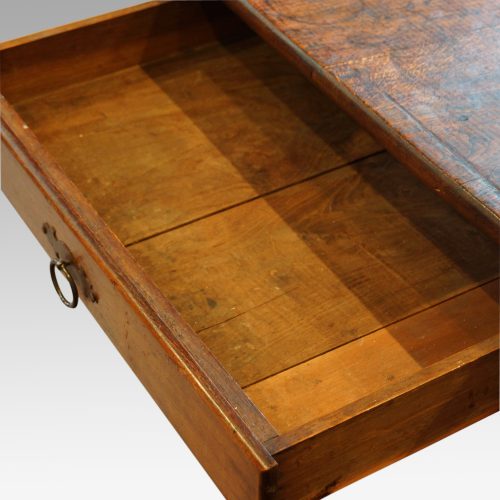 Victorian oak kitchen table drawer lining