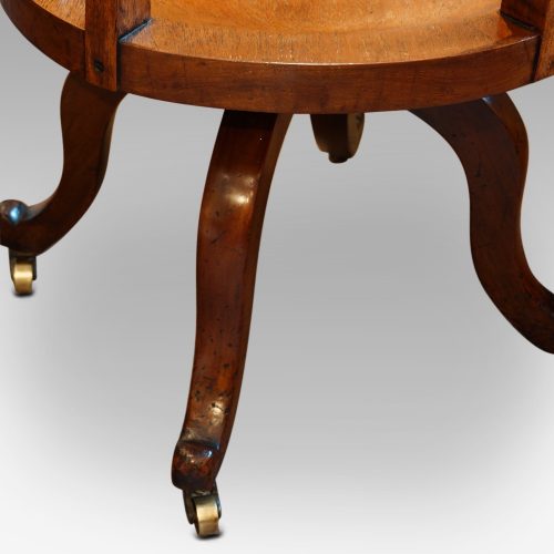 Victorian walnut revolving desk chair legs