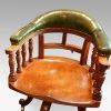 Victorian walnut revolving desk chair seat