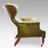 William IV leather reclining patent chair side with recline