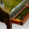 William IV leather reclining patent chair sldie to frieze