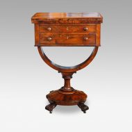 William IV work and card table