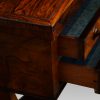William IV work and card table drawer linings