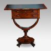 William IV work and card table open