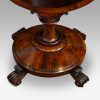 William IV work and card table scroll feet