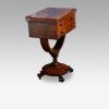 William IV work and card table side