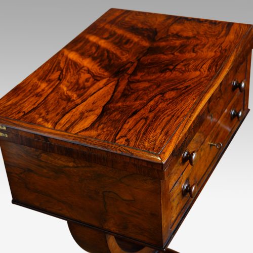 William IV work and card table top
