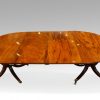 Antique mahogany twin pillar dining table (2)