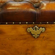 Camphor wood ottoman brass lock plate