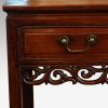 Chinese hardwood sidetable handle