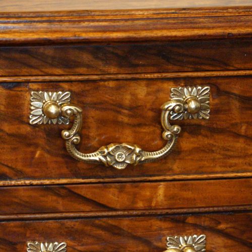 1930's walnut table canteen of cutlery ormalu handle
