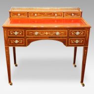 Edwardian inlaid writing table