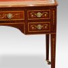 Edwardian inlaid writing table drawer front