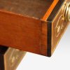 Edwardian inlaid writing table drawer lining