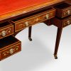 Edwardian inlaid writing table drawers