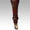 Edwardian mahogany horse shoe shaped desk chair leg