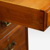 Edwardian mahogany pedestal desk 153cms wide dovetail joints