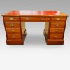 Edwardian mahogany pedestal desk 153cms wide front