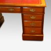 Edwardian mahogany pedestal desk 153cms wide side drawers