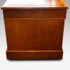 Edwardian mahogany pedestal desk 153cms wide side view