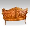 Edwardian walnut French seat rear