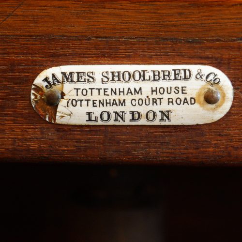 Edwardian walnut extending dining table label