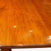 Edwardian walnut extending dining table leaf