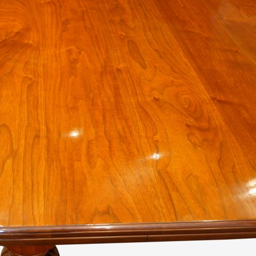 Edwardian walnut extending dining table leaf