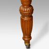 Edwardian walnut extending dining table leg