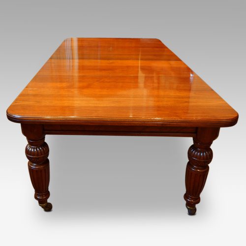 Edwardian walnut extending dining table length