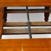 Edwardian walnut extending dining table mechanism