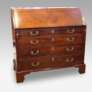 George III mahogany bureau front