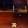 George III mahogany bureau interior ink bottle drawer