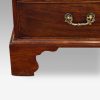 George III mahogany bureau shaped bracket foot