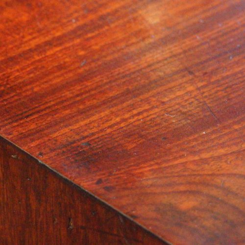 George III mahogany bureau top