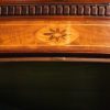 Georgian bow front mahogany hanging corner cabinet inlay to top