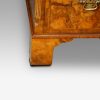 Georgian style walnut pedestal desk bracket foot