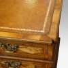 Georgian style walnut pedestal desk corner