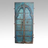 Indian carved teak doors with original paint front