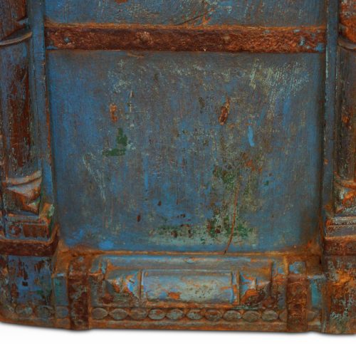 Indian carved teak doors with original paint moulding