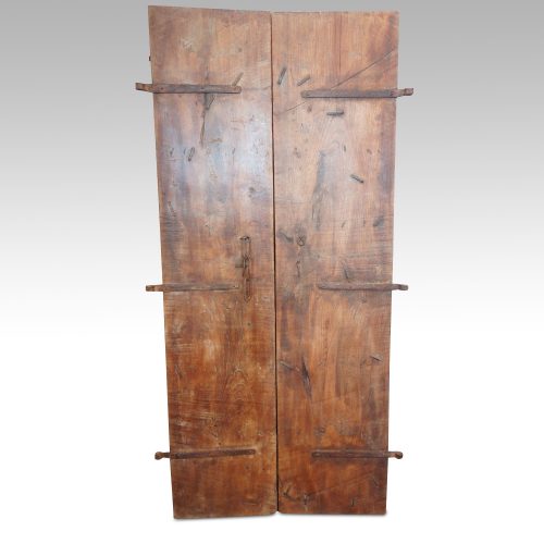 Indian carved teak doors with original paint rear