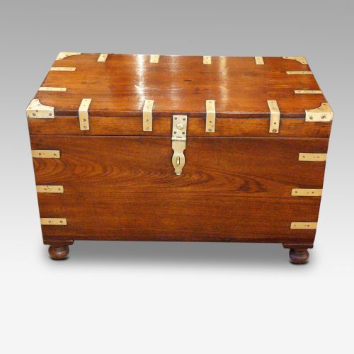 Victorian brass bound trunk
