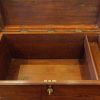 Victorian brass bound trunk interior